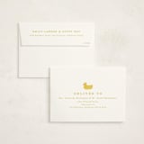 "Simple Duck" - Baby Shower Invitations in Banana by Brianne Larsen - FREE Recipient Addressing