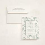 "Safari" - Baby Shower Invitations in Palm by Jenna Holcomb - With Envelope