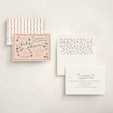 "Cherry Sweet" - Baby Shower Invitations in Cherry Pie by Erin German - Assembled