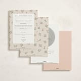 "Rose Quilt" - Baby Shower Invitations in Blush by Jennifer Holbrook - Back of Card Options