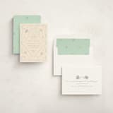 "petite corners" - Baby Shower Invitations in Seafoam by Jennifer Wick - Assembled
