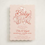 "Cute Country BBQ" - Baby Shower Invitations in Cherry Pie by Jessie Steury - Front