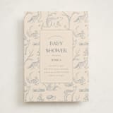 "Forest Toile" - Baby Shower Invitations in Bamboo by Teju Reval - Front