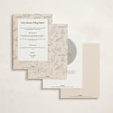 "Forest Toile" - Baby Shower Invitations in Bamboo by Teju Reval - Back of Card Options