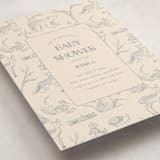 "Forest Toile" - Baby Shower Invitations in Bamboo by Teju Reval - Detail