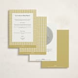 "Veggie Patch" - Baby Shower Invitations in Olive by Natalie Rae - Back of Card Options