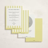 "Blooming Baby Frame" - Baby Shower Invitations in Daisy by Baumbirdy - Back of Card Options