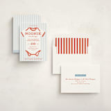 "Rookie Season" - Baby Shower Invitations in Cherry by Paper Raven Co. - Assembled