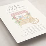 "French Style" - Baby Shower Invitations in Melon by frau brandt - Detail