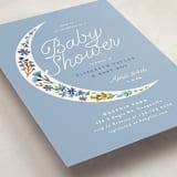 "Floral Moon" - Baby Shower Invitations in Moon Flower by Alethea and Ruth - Detail