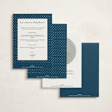 "Mariniere" - Baby Shower Invitations in Marina by Olivia Raufman - Back of Card Options