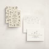 "Bundle of Joy Sketches" - Baby Shower Invitations in Onyx by Cass Loh - Assembled