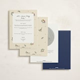 "Blossoming Love" - Baby Shower Invitations in Midnight by Sarah Rosenthal - Back of Card Options