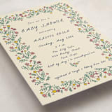 "Blossoming Love" - Baby Shower Invitations in Midnight by Sarah Rosenthal - Detail