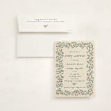 "Blossoming Love" - Baby Shower Invitations in Midnight by Sarah Rosenthal - With Envelope