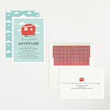 "Cute Camper" - Baby Shower Invitations in Ruby by Olivia Raufman - Assembled