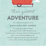 "Cute Camper" - Baby Shower Invitations in Ruby by Olivia Raufman - Detail
