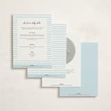 "Winter Wonderland" - Baby Shower Invitations in Sky by Jennifer Wick - Back of Card Options