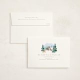 "Winter Wonderland" - Baby Shower Invitations in Sky by Jennifer Wick - FREE Recipient Addressing