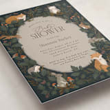 "Woodland Baby Shower" - Baby Shower Invitations in Forest by Joanna Griffin - Detail
