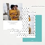"Little Otters" - Baby Shower Invitations in Aqua by Jennifer Wick - Back of Card Options
