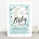 "Moonlit" - Baby Shower Invitations in Sky by Alethea and Ruth - Front