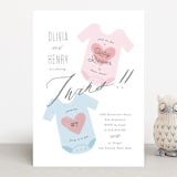 "Twinning" - Baby Shower Invitations in Cotton Candy by Creo Study - Front