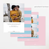 "Twinning" - Baby Shower Invitations in Cotton Candy by Creo Study - Back of Card Options