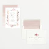 "Flora Fest" - Baby Shower Invitations in Blush by Leah Bisch - Assembled