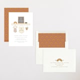 "scandi boho" - Baby Shower Invitations in Terracotta by Itsy Belle Studio - Assembled