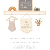 "scandi boho" - Baby Shower Invitations in Terracotta by Itsy Belle Studio - Detail