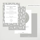 "Woodland's welcome" - Baby Shower Invitations in Kraft by Jennifer Wick - Back of Card Options