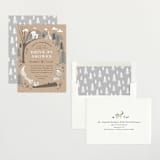 "Woodland's welcome" - Baby Shower Invitations in Kraft by Jennifer Wick - Assembled