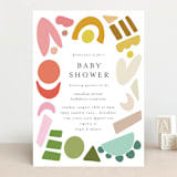 "Rainbow Shapes" - Baby Shower Invitations in Rainbow by Morgan Kendall - Front