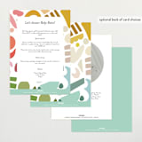 "Rainbow Shapes" - Baby Shower Invitations in Rainbow by Morgan Kendall - Back of Card Options