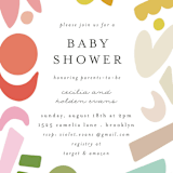"Rainbow Shapes" - Baby Shower Invitations in Rainbow by Morgan Kendall - Detail