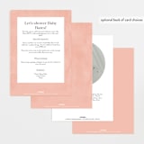 "Blooming Brunch" - Baby Shower Invitations in Rose by Ashley DeMeyere - Back of Card Options