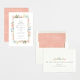 "Blooming Brunch" - Baby Shower Invitations in Rose by Ashley DeMeyere - Assembled