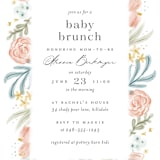 "Blooming Brunch" - Baby Shower Invitations in Rose by Ashley DeMeyere - Detail