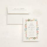 "Blooming Brunch" - Baby Shower Invitations in Rose by Ashley DeMeyere - With Envelope