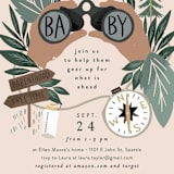 "Adventure on the horizon" - Baby Shower Invitations in Latte by Alethea and Ruth - Detail
