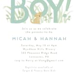 "Little pups" - Baby Shower Invitations in Mint by Jennifer Wick - Detail