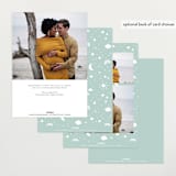 "Ethereal stars" - Baby Shower Invitations in Rainbow by Jennifer Wick - Back of Card Options