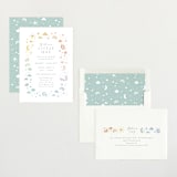 "Ethereal stars" - Baby Shower Invitations in Rainbow by Jennifer Wick - Assembled