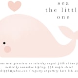 "Sea" - Baby Shower Invitations in Blush by Lori Wemple - Detail