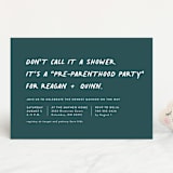 "Not a shower" - Baby Shower Invitations in Jungle by Lea Delaveris - Front