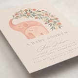 "Elephant Garden" - Baby Shower Invitations in Snapdragon by Joanna Griffin - Detail