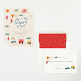 "Adventure Begins" - Baby Shower Invitations in Blue Jay by Creo Study - Assembled