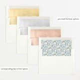 "Botanical Blocks" - Baby Shower Invitations in Baby Blue by Itsy Belle Studio - Envelope Liner Options
