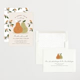 "Sweet Pair" - Baby Shower Invitations in Clay by Erica Krystek - Assembled